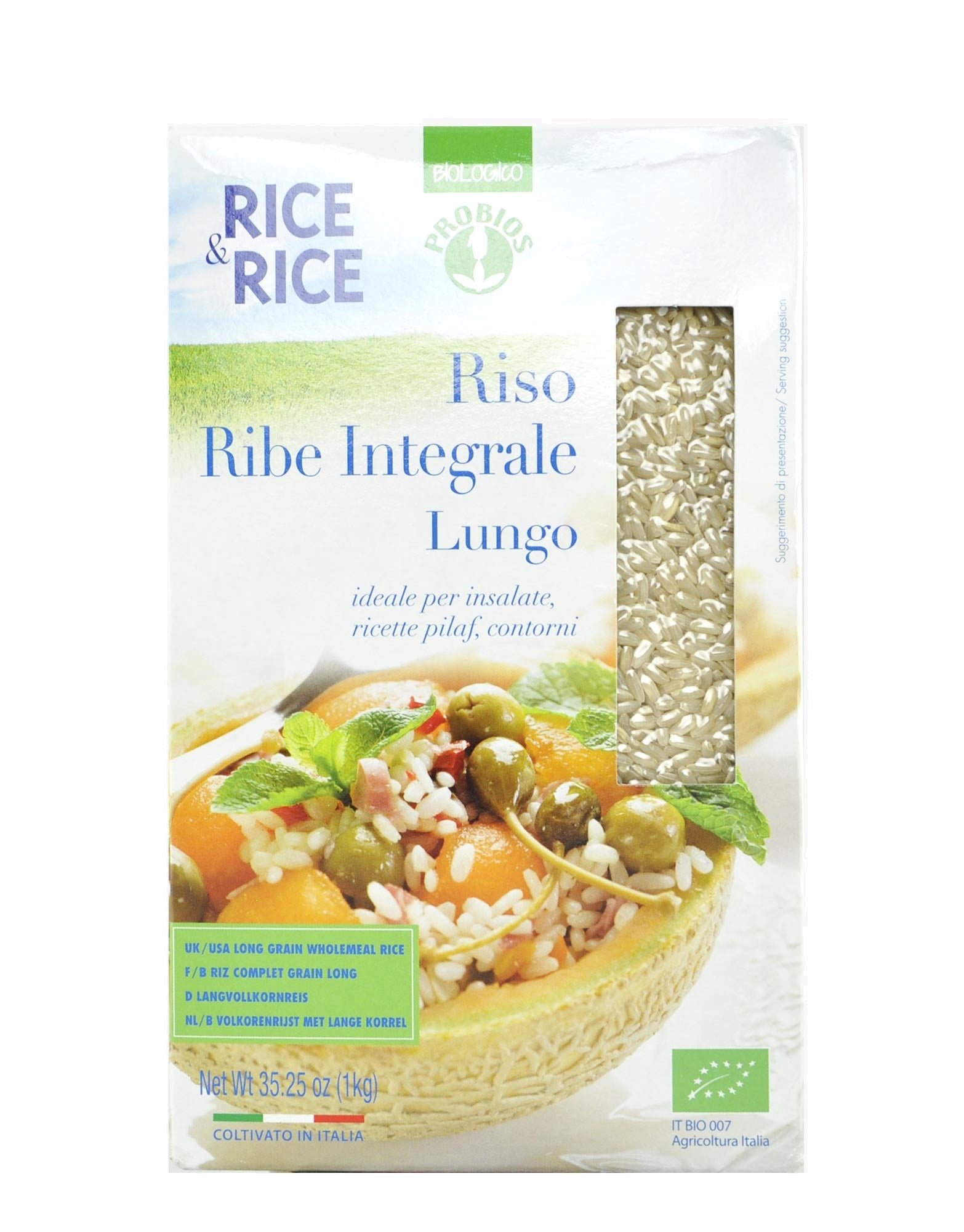 Organic Ribe Long Wholegrain Rice 1kg - Pure & Organic